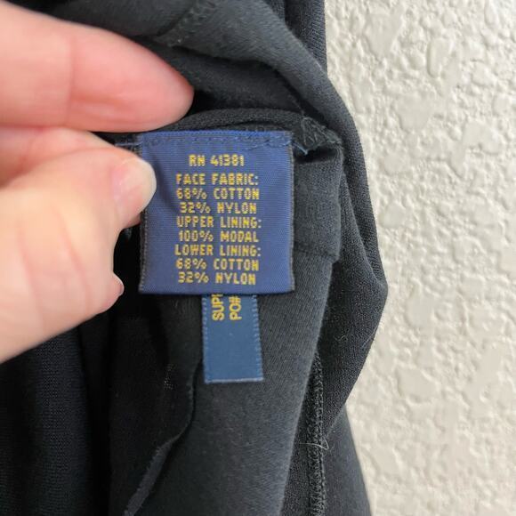 Polo Ralph Lauren Dress Womens XL Black Whimsigoth Sheer Fairygrunge Elegant - Picture 9 of 11